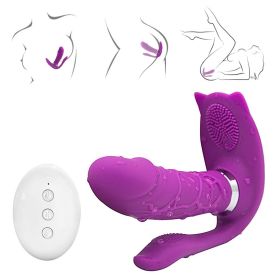 Adult Toy for Women Pleasure Licking Wearable Vibrator Smooth Flexible Silicone Wireless Remote Control Vibrating USB Rechargeable Massager for W